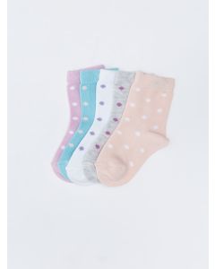 Patterned Baby Girl Socket Socks 5-Pack