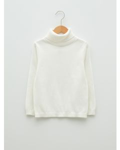 Turtleneck Basic Long Sleeve Girl Tricot Sweater