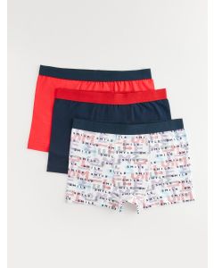 Printed Cotton Boy Boxer 3-Pack