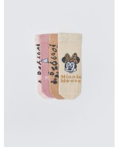 Minnie Mouse Patterned Baby Girl Socket Socks 4-pack