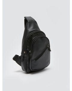 Leather Look Men's Chest Bag