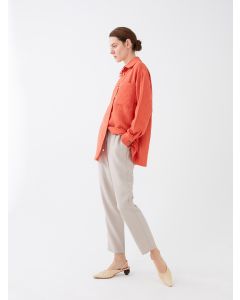 Carrot Cut Women Pants With Elastic Waist