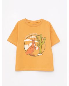 Crew Neck Short Sleeve Printed Baby Boy T-shirt