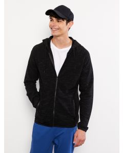 Hooded Long Sleeve Men's Sports Cardigan