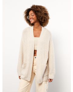 Shawl Neck Regular Long Sleeve Women's Tricot Cardigan