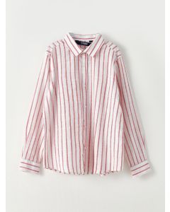 Striped Long Sleeve Cotton Boy's Shirt