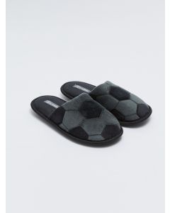 Patterned Closed Front Boy House Slippers