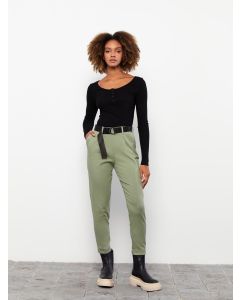 Comfortable Fit Pocket Detailed Women's Carrot Trousers