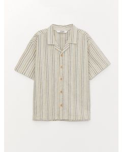 Comfortable Fit Linen Blend Boy Shirt