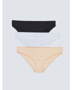 Plain Bikini Briefs 3 Pack