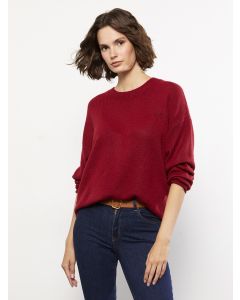 Crew Neck Regular Long Sleeve Women's Tricot Sweater