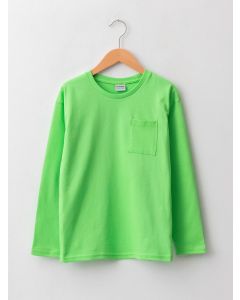 Crew Neck Basic Long Sleeve Boy T-shirt