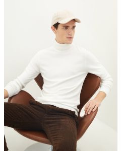 Turtleneck Long Sleeve Thin Men's Tricot Sweater