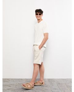 Slim Fit Knitted Men Shorts