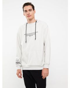 Hooded Long Sleeve Printed Men's Hoodie