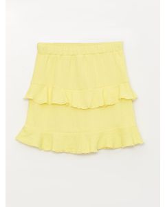 Elastic Waist Ruffle Girl Skirt