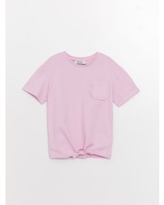 Crew Neck Basic Short Sleeve Girls T-Shirt