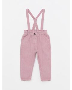 Elastic Waist Baby Girl Velvet Trousers