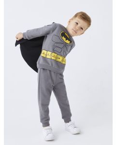 Crew Neck Long Sleeve Batman Printed Baby Boy Costume