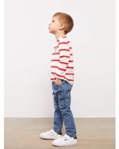 Elastic Waist Basic Baby Boy Denim Trousers