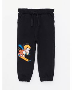 Mickey Mouse Printed Baby Boy Tracksuit Bottom With Elastic Waist