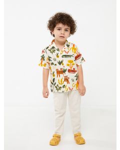 Printed Short Sleeve Baby Boy Shirt