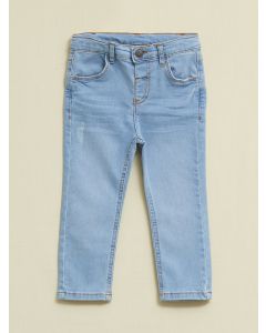 Elastic Waist Basic Baby Boy Denim Trousers