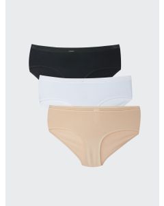 Hipster Plain Briefs 3 Pack