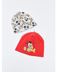 Disney Patterned Baby Boy Beanie 2 Pack