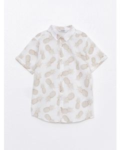 Patterned Short Sleeve Boy Shirt