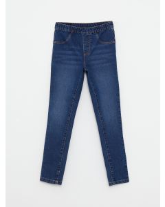 Elastic Waist Girl Denim Trousers