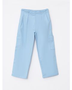 Elastic Waist Basic Bell-Bottoms Girl Trousers