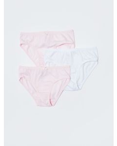 Basic Cotton Girls' Panties 3 Pcs