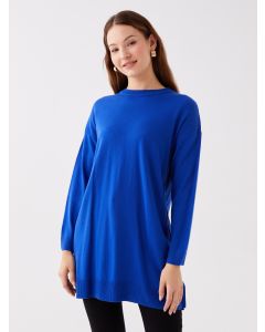 Crew Neck Regular Long Sleeve Women's Tricot Tunic