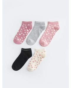 Patterned Women's Booties Socks 5-Pack