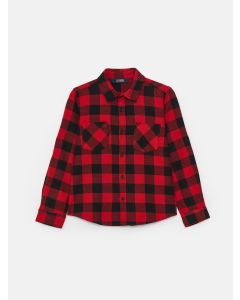 Plaid Long Sleeve Boy Shirt