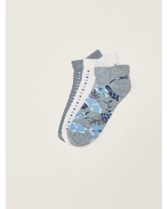 Patterned Women's Booties Socks 3-Pack