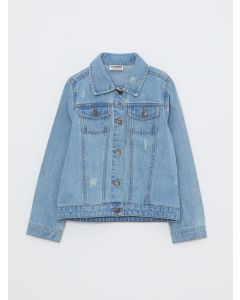 Shirt Neck Girl Jean Jacket