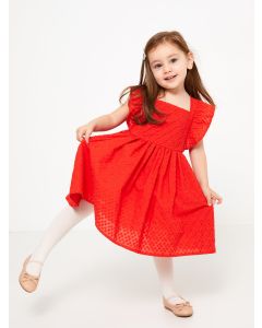 Square Neck Strapless Baby Girl Dress