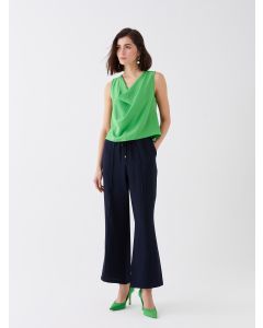 Women's Elastic Waist Regular Trousers