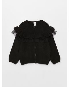 Crew Neck Baby Girl Knitwear Cardigan