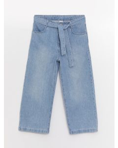 Basic Wide Leg Girl Jean Capri