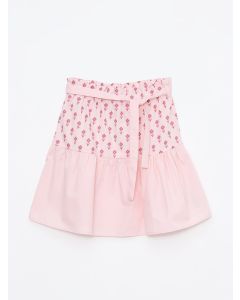 Patterned Muslin Girl Skirt