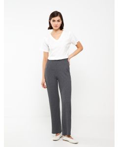 Elastic Waist Slim Fit Women's Trousers