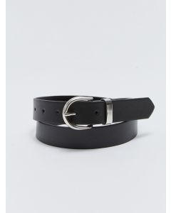 Leather Look Woman Belt