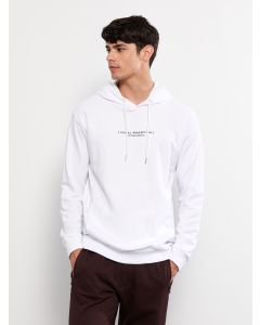 Hooded Long Sleeve Printed Men's Hoodie