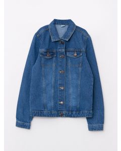 Shirt Neck Girl Jean Jacket