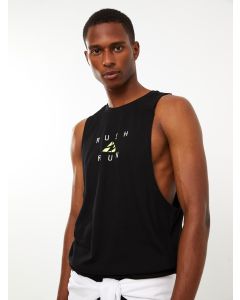 Crew Neck Printed Men's Sleeveless T-Shirt