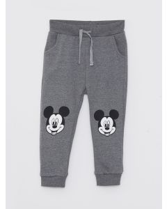 Mickey Mouse Printed Baby Boy Tracksuit Bottom With Elastic Waist