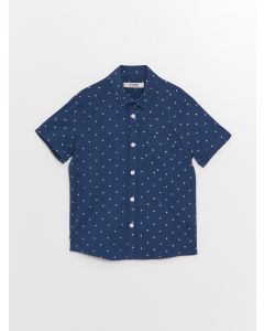 Patterned Short Sleeve Boy Shirt